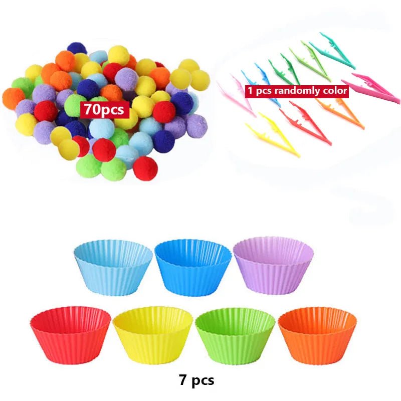 Colorful Ball Sorting, Montessori Early Education, Counting Games" - Bebe Kool