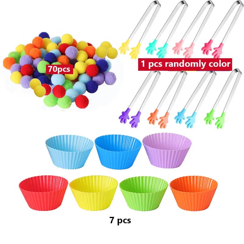 Colorful Ball Sorting, Montessori Early Education, Counting Games" - Bebe Kool