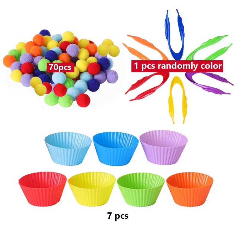 Colorful Ball Sorting, Montessori Early Education, Counting Games" - Bebe Kool