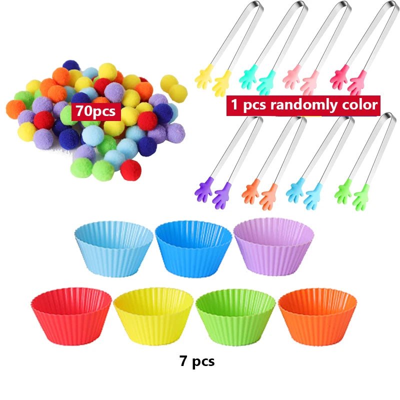 Colorful Ball Sorting, Montessori Early Education, Counting Games" - Bebe Kool