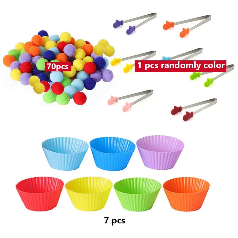 Colorful Ball Sorting, Montessori Early Education, Counting Games" - Bebe Kool