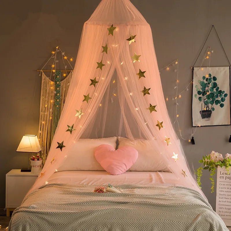 Baby Bed Canopy Curtain Around Dome Mosquito Net Crib Netting Hanging Tent for Children Baby Room Decoration - Bebe Kool