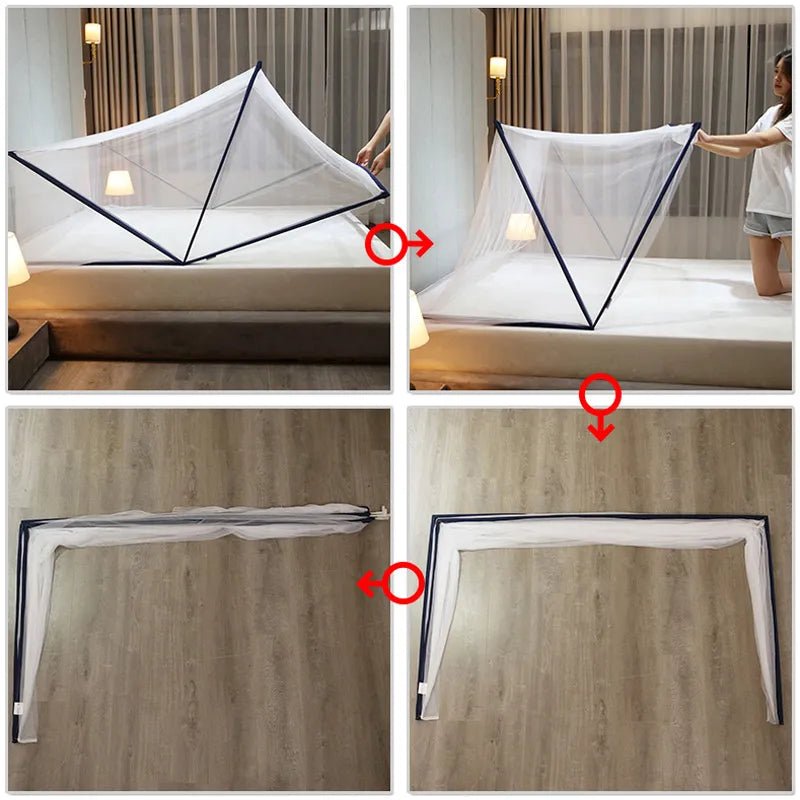 Foldable Bottomless Mosquito Net Portable Anti-mosquito net window  Tent Folding bed Bed canopy on the bed mosquito net baby bed - Bebe Kool