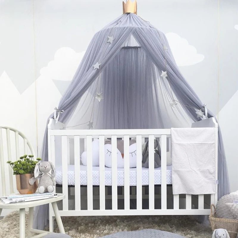 Hanging Baby Bed Canopy Mosquito Net Dome Dream Curtain Tent Baby Crib Netting Round Hung Kids Canopy Tent Children Room Decor - Bebe Kool