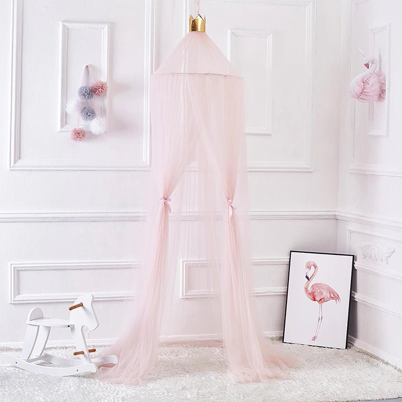 Hanging Baby Bed Canopy Mosquito Net Dome Dream Curtain Tent Baby Crib Netting Round Hung Kids Canopy Tent Children Room Decor - Bebe Kool