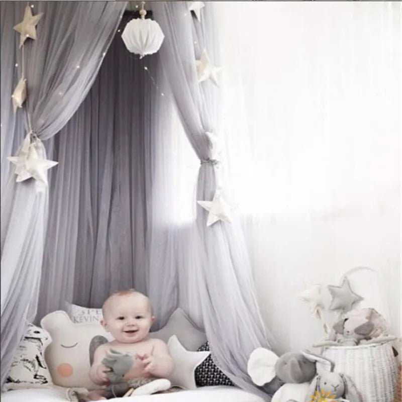 Home Decor Bed Net Children's Room Decorated with Hanging Bed Curtain Bed Curtain Children's Tent Bed Curtain Baby Bed Net Kids - Bebe Kool