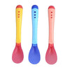 Hot Sale 3pcs/set Small Toddlers Utensils Plastic Baby Spoons Infant Feeding Tool Heat Sensitive Kids Tableware - Bebe Kool