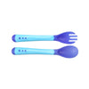 Hot Sale 3pcs/set Small Toddlers Utensils Plastic Baby Spoons Infant Feeding Tool Heat Sensitive Kids Tableware - Bebe Kool