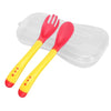 Hot Sale 3pcs/set Small Toddlers Utensils Plastic Baby Spoons Infant Feeding Tool Heat Sensitive Kids Tableware - Bebe Kool