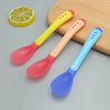 Hot Sale 3pcs/set Small Toddlers Utensils Plastic Baby Spoons Infant Feeding Tool Heat Sensitive Kids Tableware - Bebe Kool