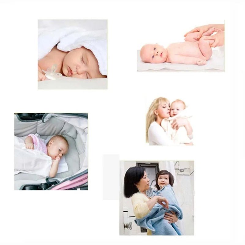 New 4pcs/pack 100% Cotton Baby Bed Sheets Receiving Baby Blanket Newborn Baby Bedding 76x76cm Supersoft Blanket Cobertor 23x23cm - Bebe Kool